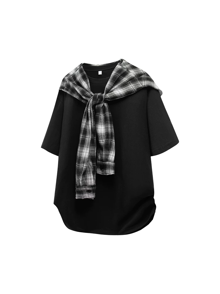 Áo thun kẻ sọc kiểu Mỹ của Jeanswest dành cho nam, dáng rộng mùa hè, thương hiệu thời trang cao cấp, thoáng khí, thân thiện với làn da, tay ngắn thông thường.