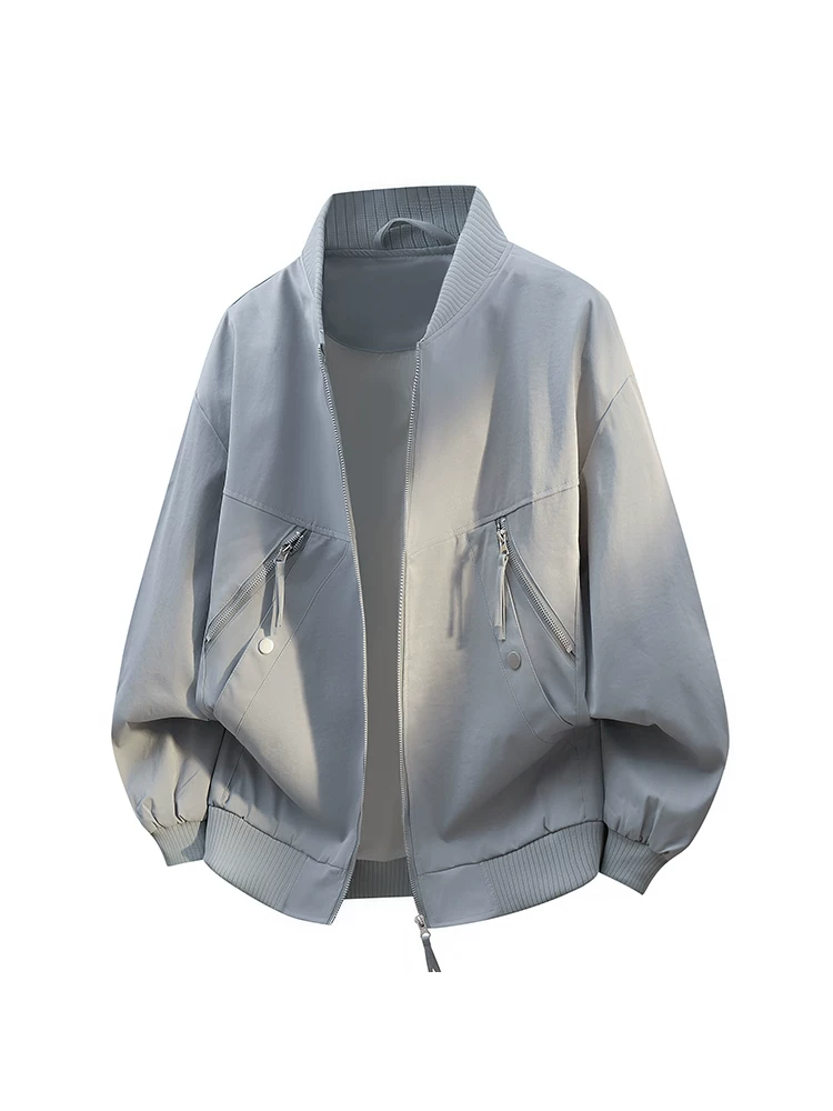 Áo khoác bóng chày kiểu Mỹ của Jeanswest dành cho nam giới, áo khoác dáng rộng phong cách đường phố mùa xuân và mùa thu.