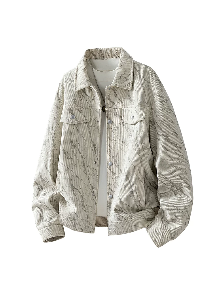 Áo khoác nam chất liệu corduroy cổ điển của Jeanswest, kiểu dáng mới xuân thu 2026, thương hiệu thời thượng cao cấp.