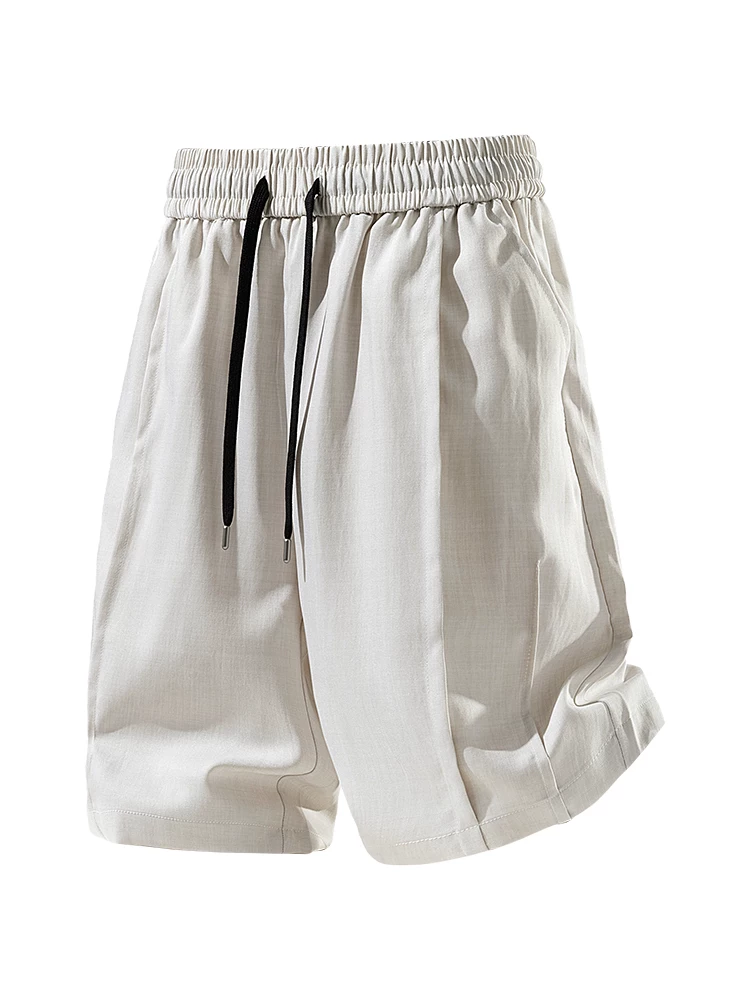 Quần short nam Jeanswest 2026 màu đen mới, kiểu dây rút, phong cách thường ngày, chất liệu cao cấp, dáng rộng, thích hợp cho mùa xuân và mùa hè.