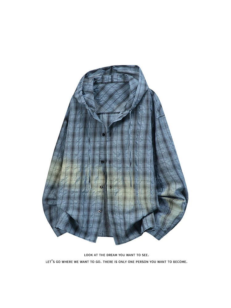 Áo sơ mi có mũ trùm đầu phong cách retro Mỹ của Jeanswest dành cho nam, mẫu mới xuân thu 2026, thương hiệu thời thượng, áo kiểu cao cấp.