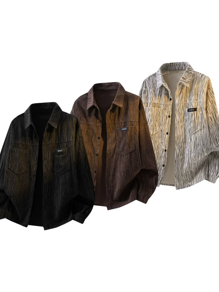 Áo sơ mi nam kiểu Mỹ của Jeanswest, phong cách thường ngày, mùa xuân thu, dáng rộng cao cấp, áo khoác thương hiệu thời trang sành điệu và đa năng.