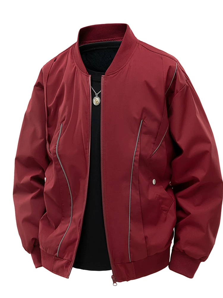 Áo khoác bóng chày cổ điển phong cách Mỹ của Jeanswest dành cho nam, áo khoác ngoài cao cấp, rộng rãi, đa năng, thích hợp cho mùa xuân và mùa thu.