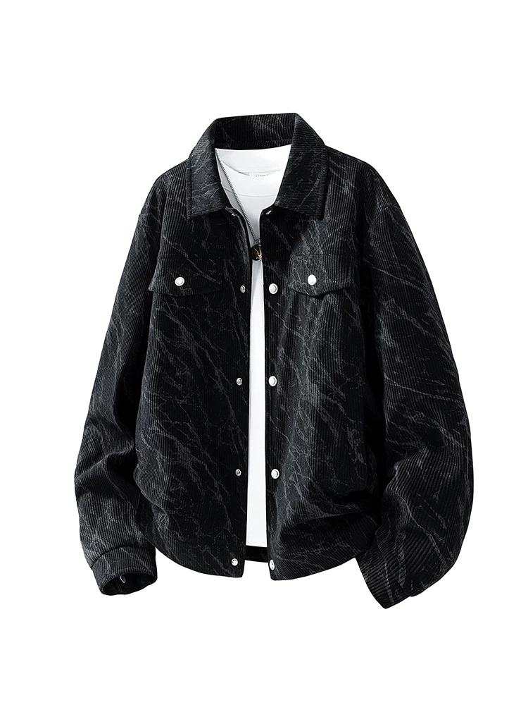 Áo khoác nam chất liệu corduroy cổ điển của Jeanswest, kiểu dáng mới xuân thu 2026, thương hiệu thời thượng cao cấp.