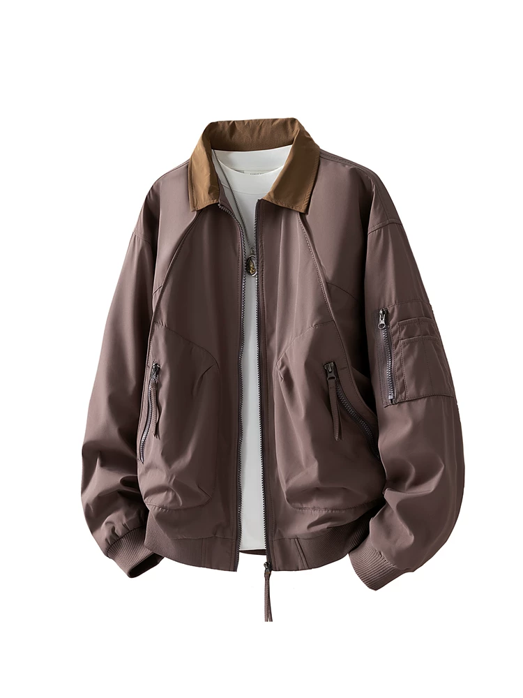 Áo khoác có ve áo kiểu Mỹ của Jeanswest dành cho nam, mùa xuân và mùa thu, thương hiệu thời trang cao cấp, áo khoác ngoài rộng rãi, thoải mái, đa năng.