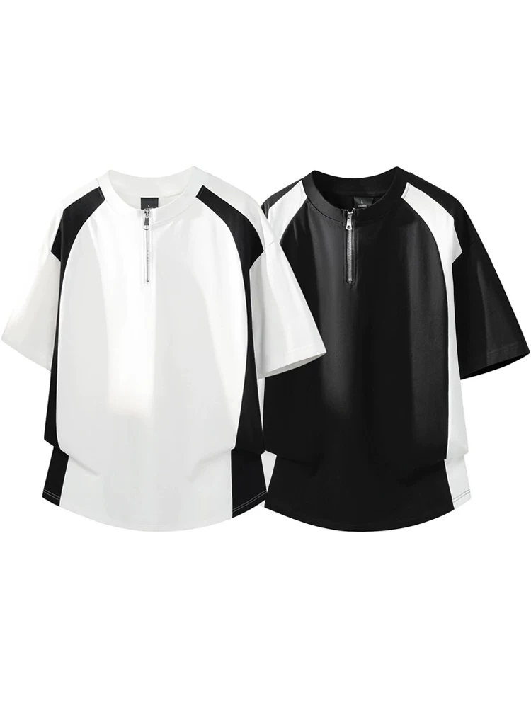 Áo thun nam Jeanswest 100% cotton nguyên chất phối màu, thương hiệu thời trang mùa hè, thoáng khí, cảm giác cao cấp, dáng rộng, tay ngắn sành điệu.