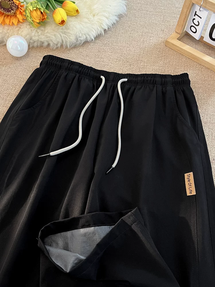 Quần ống đứng cao cấp phong cách tối giản kiểu Nhật của Jeanswest dành cho nam, quần ống rộng đa năng, chất liệu lụa băng mỏng, thoải mái, mặc mùa hè.