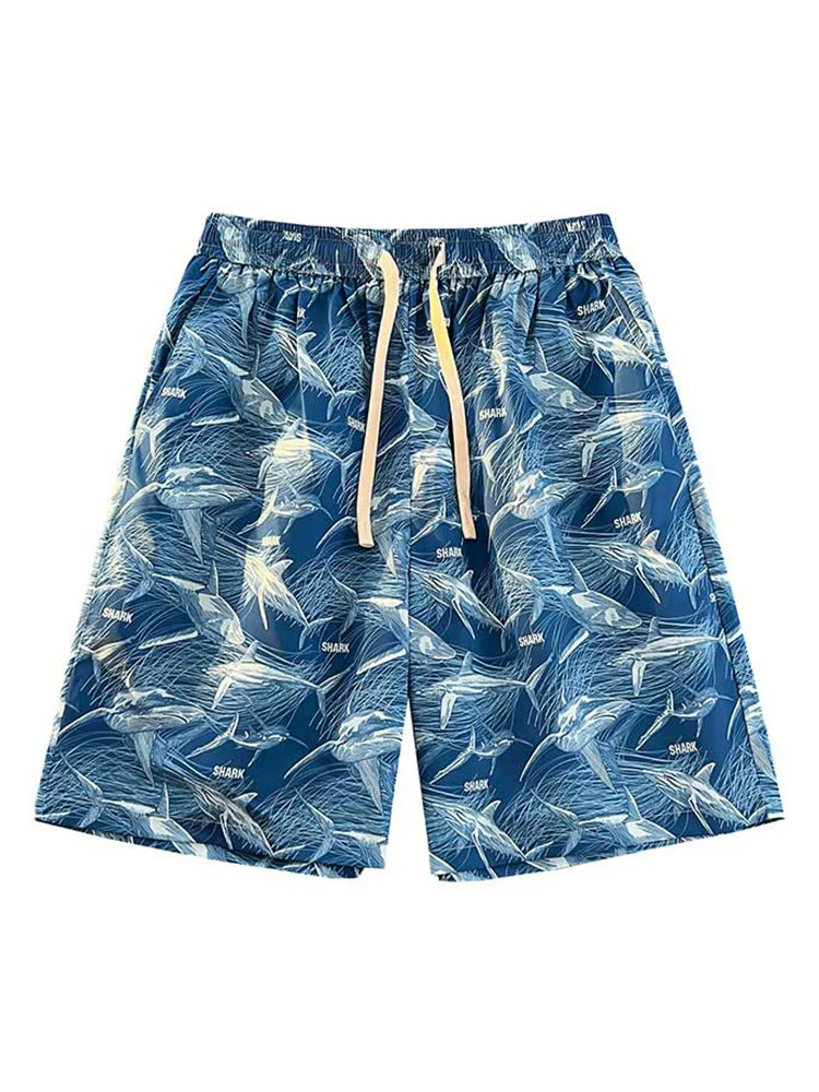 Quần short lụa băng màu hồng nhạt của Jeanswest dành cho nam, thương hiệu thời trang mới mùa hè, quần short năm điểm rộng rãi, nhanh khô dành cho cặp đôi.