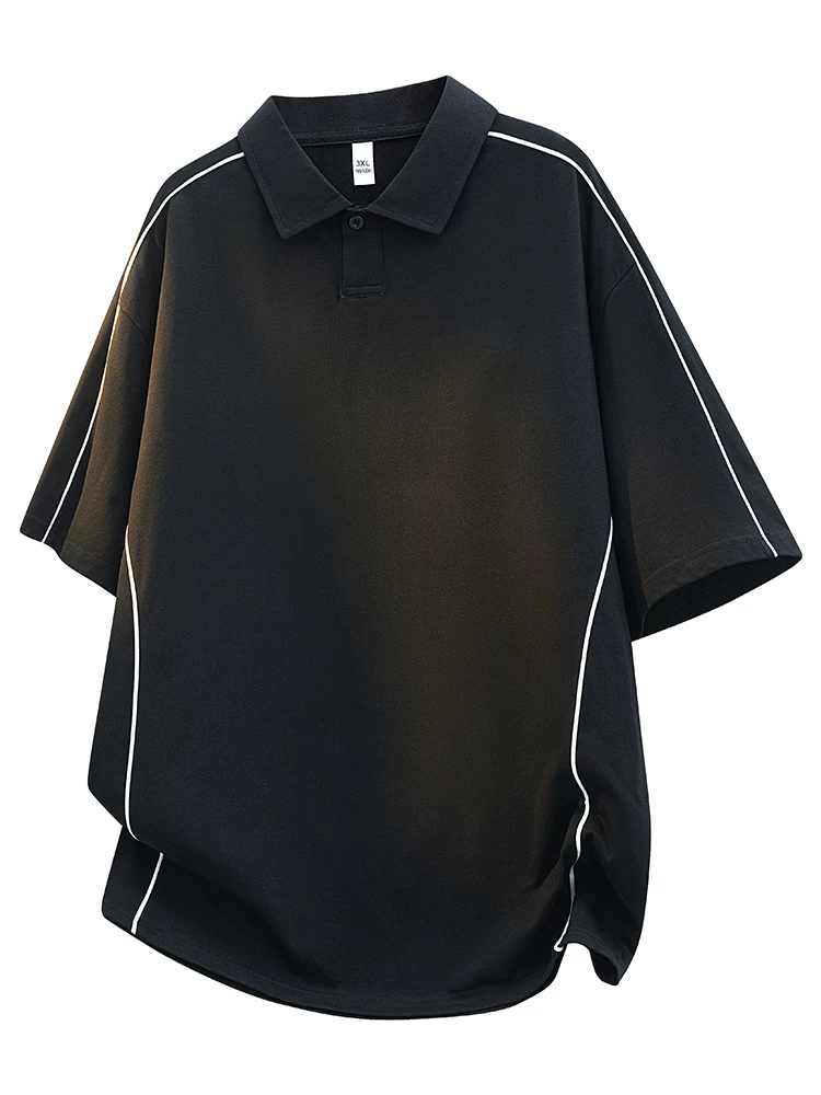Áo thun polo kiểu Mỹ của Jeanswest dành cho nam, kiểu dáng rộng rãi mùa hè, cảm giác cao cấp, tay ngắn thời trang và đa năng.