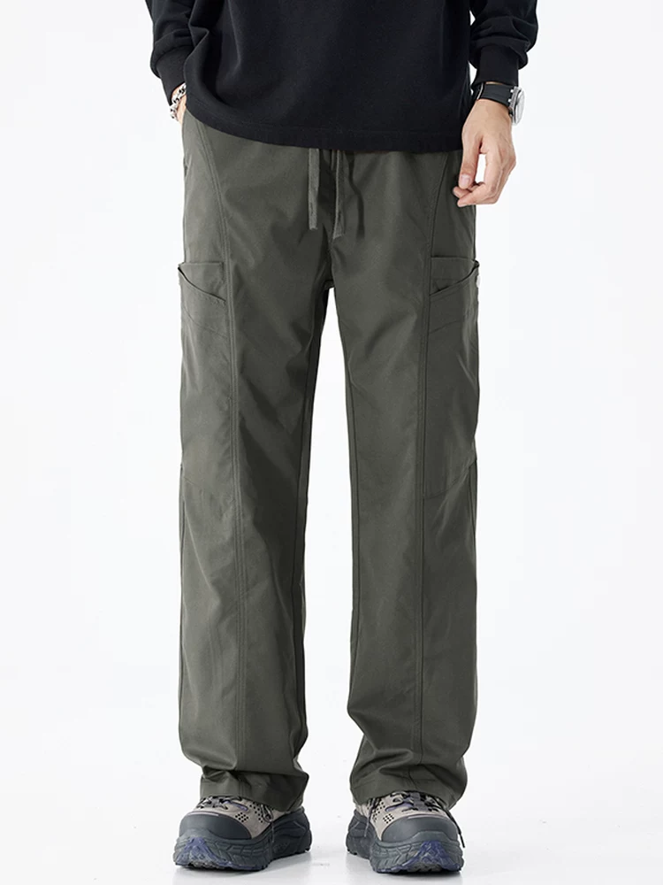 Quần dài ống rộng kiểu Mỹ của Jeanswest dành cho nam, mùa xuân thu, thương hiệu thời trang cao cấp, quần dài rộng rãi và đa năng.