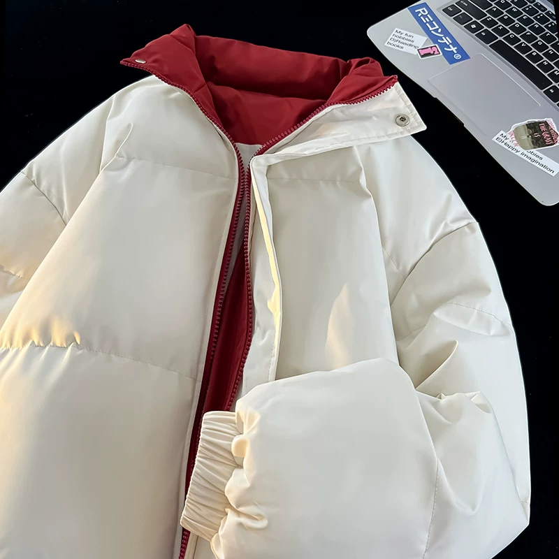 Áo khoác cotton dày dặn mùa thu đông Jeanswest dành cho nam, áo khoác cotton thường ngày mới, áo khoác phao ấm áp cho nam