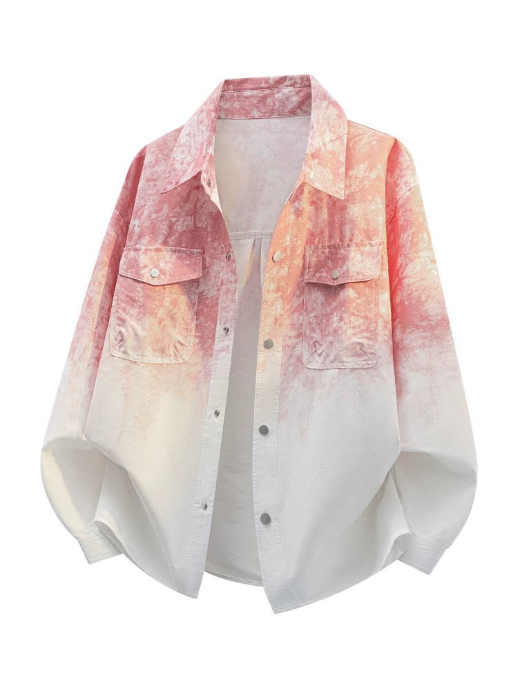 Áo khoác có cổ phối màu phong cách Mỹ của Jeanswest dành cho nam, mùa xuân và mùa thu, áo khoác ngoài thương hiệu thời trang cao cấp, rộng rãi, hợp thời trang.