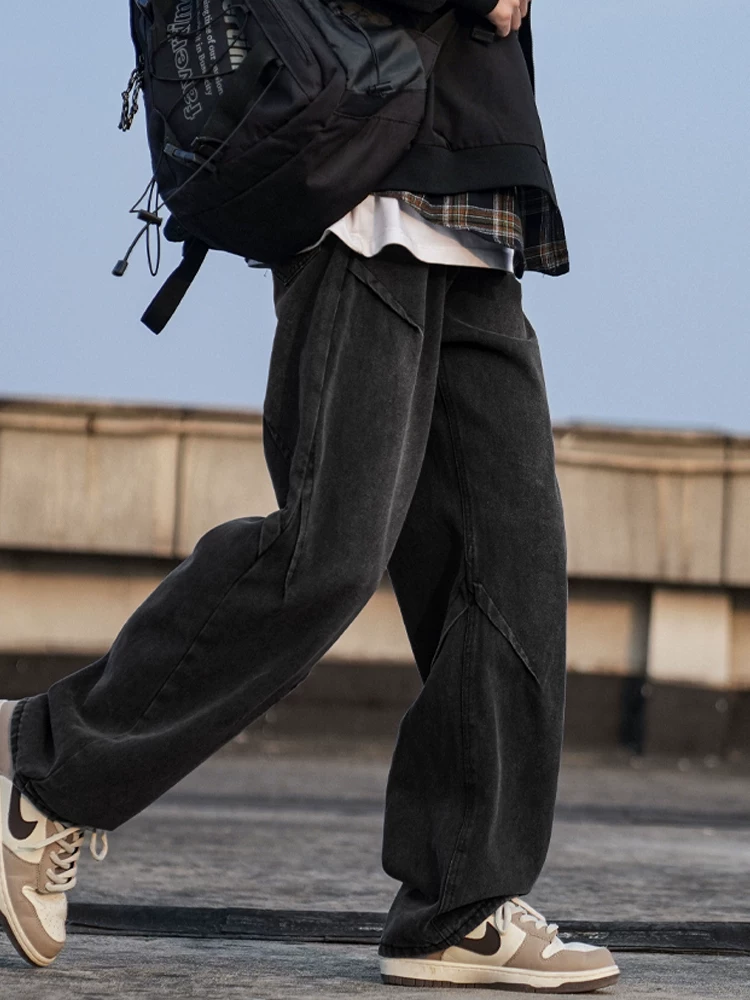 Quần jeans nam cao cấp phong cách Mỹ của Jeanswest, mẫu mới xuân thu 2026, thương hiệu thời thượng, dáng rộng, dài.