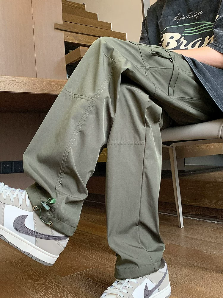 Quần âu nam Jeanswest kiểu Mỹ, màu trơn, phong cách thường ngày, mùa xuân thu 2025, kiểu dáng mới thời thượng, ống thẳng.