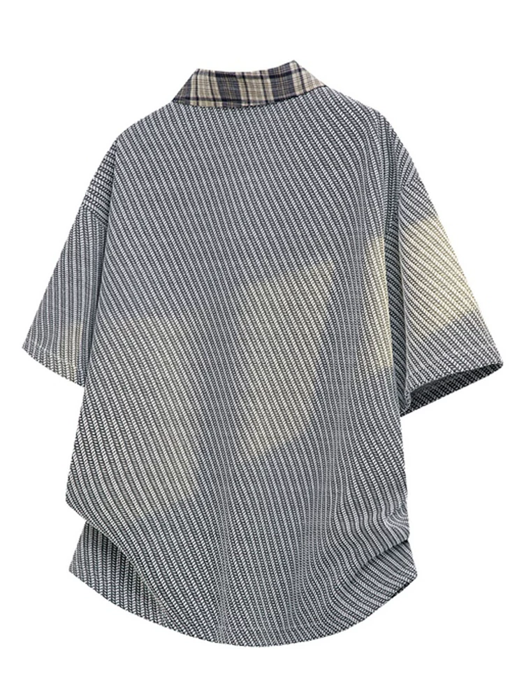 Áo polo kẻ sọc phối màu phong cách Mỹ của Jeanswest dành cho nam, kiểu dáng rộng rãi mùa hè, áo polo thương hiệu cao cấp, thoáng khí, hợp thời trang.