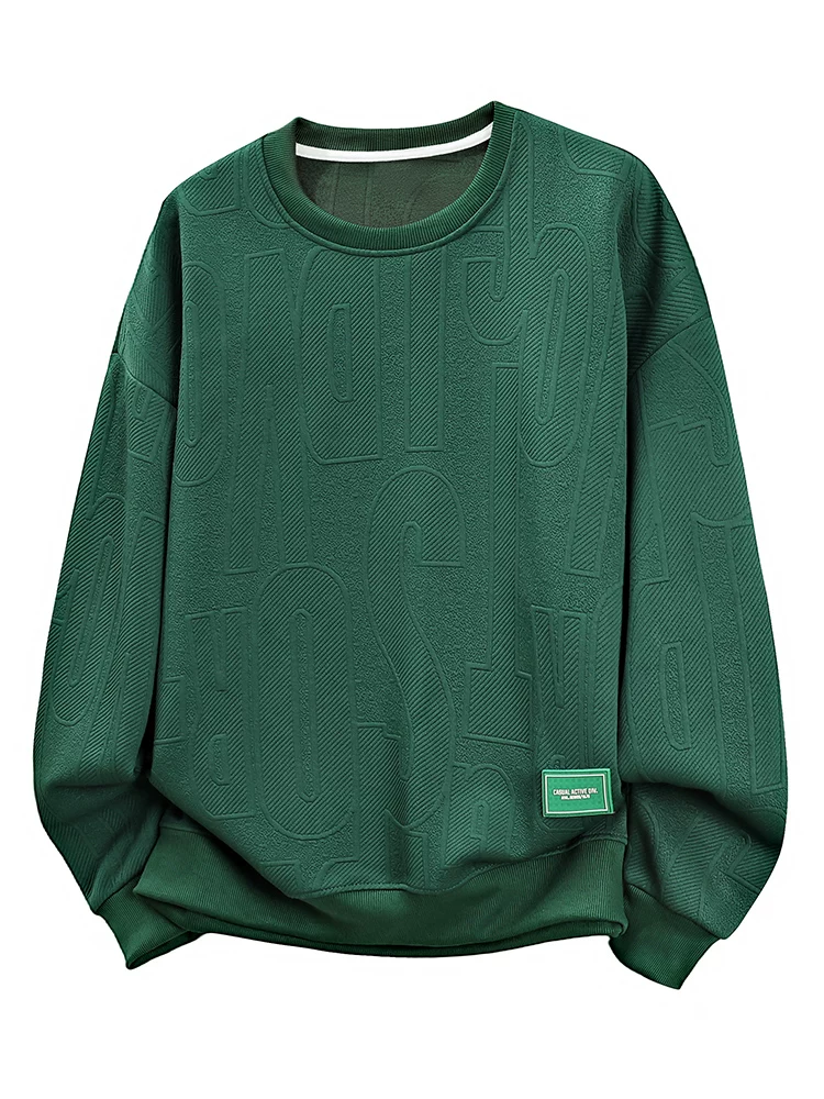 Áo len dệt kim cổ tròn dáng rộng kiểu Mỹ của Jeanswest dành cho nam, áo thun thời trang cao cấp mùa xuân thu.