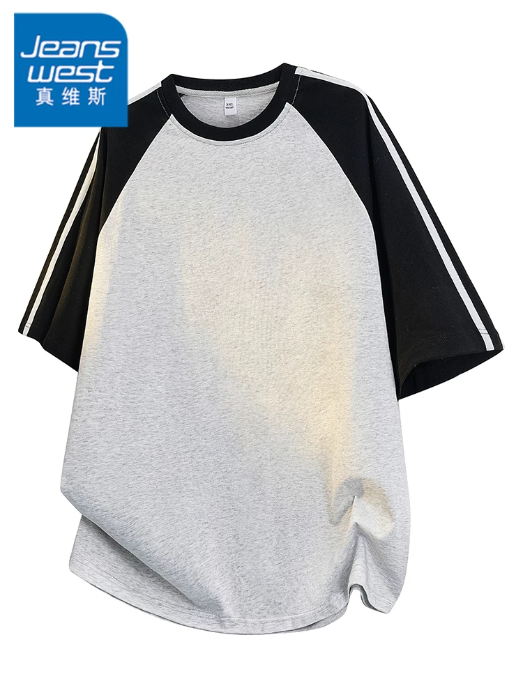 Áo thun nam Jeanswest 2026 kiểu mới tay ngắn cổ tròn, thời trang xuân hè, thương hiệu sành điệu, chất liệu thoáng mát, kiểu dáng rộng rãi thoải mái.