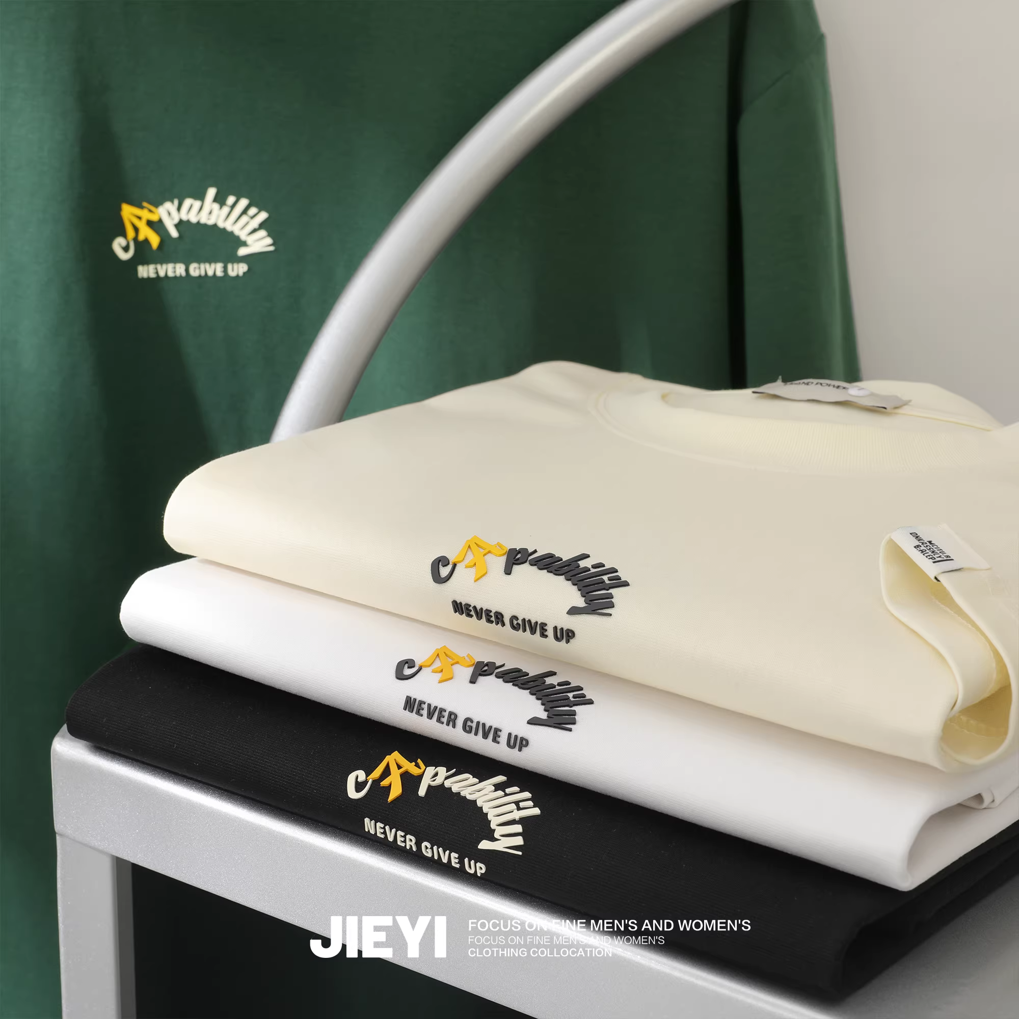 Ưu đãi đặc biệt Áo thun ngắn tay kiểu Hàn Quốc, thân thiện với làn da, in nổi chữ tiếng Anh dành cho bé trai, áo thời thượng trẻ trung và nghệ thuật