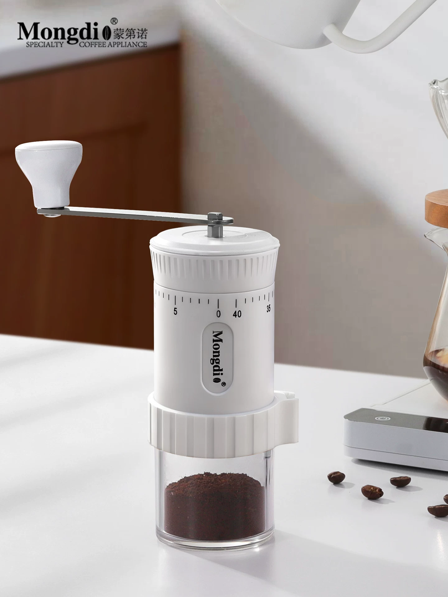 Máy xay cà phê cầm tay Mongdio máy pha cà phê bằng tay máy xay hạt cà phê cầm tay dụng cụ xay hạt cà phê bằng tay