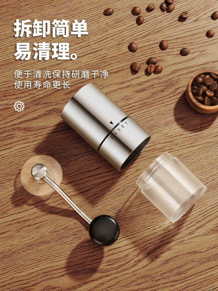 Máy xay cà phê quay tay Mongdio, máy xay cà phê thủ công nhỏ dành cho gia đình, máy xay hạt cà phê thủ công