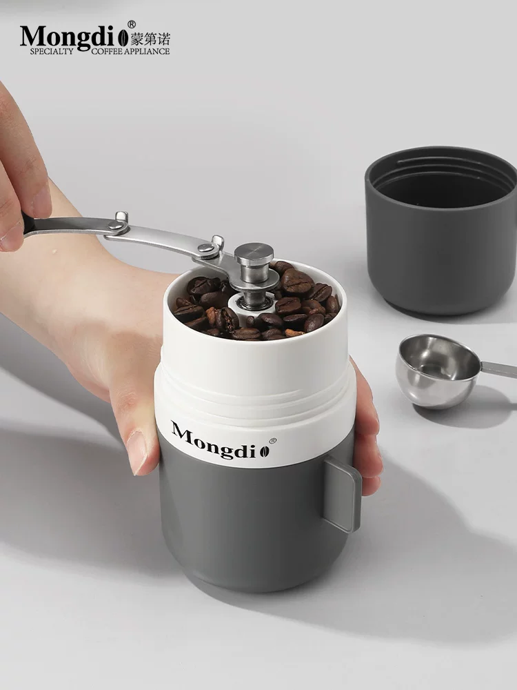 Máy xay cà phê cầm tay Mongdio máy pha cà phê tại nhà ngoài trời di động xay và pha cà phê tích hợp máy xay