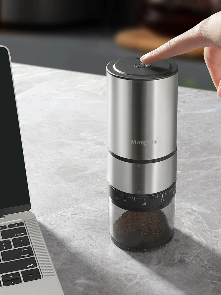 Máy xay cà phê Mongdio máy xay điện gia đình cầm tay CNC máy xay cầm tay máy pha cà phê máy xay cầm tay