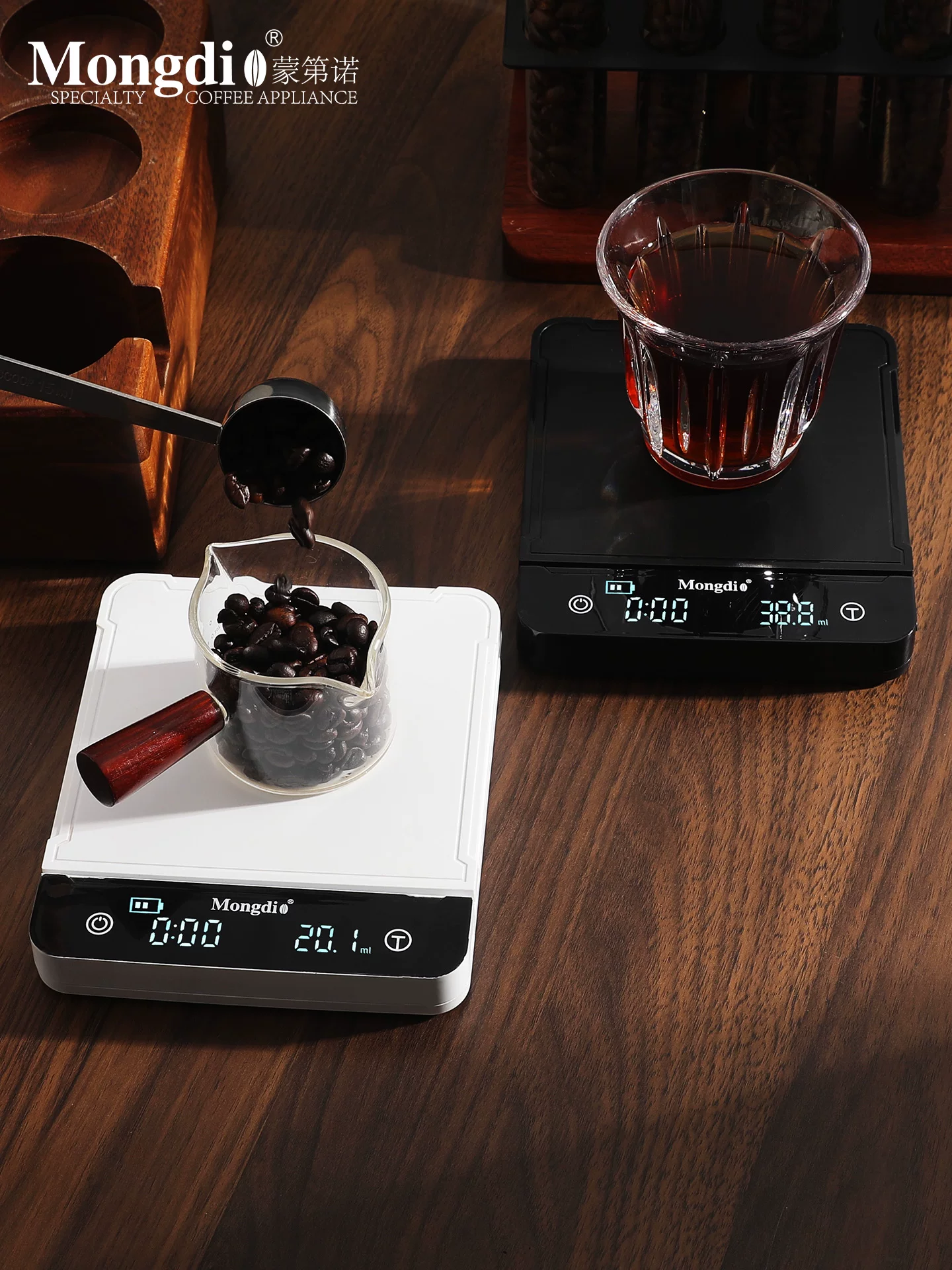 Cân điện tử cà phê Mongdio, cân cà phê, cân điện tử đặc biệt dành cho cà phê, cân hạt cà phê, cân hẹn giờ pha cà phê thủ công