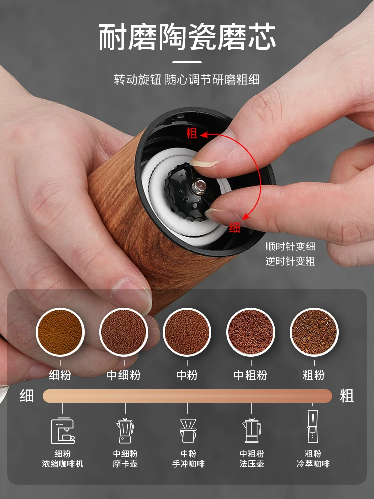 Máy xay cà phê Mongdio Máy xay cà phê thủ công Máy xay cà phê cầm tay cầm tay