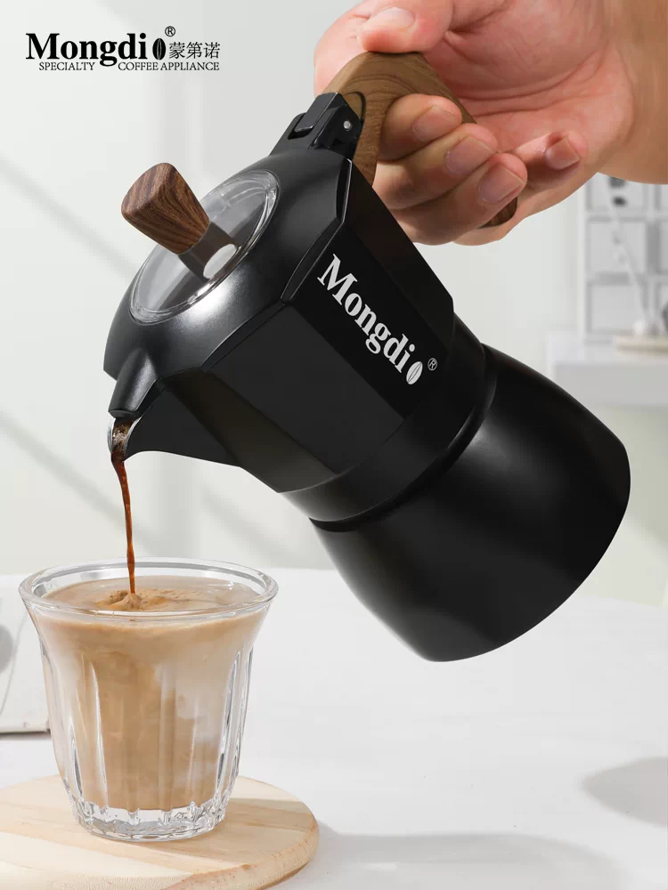 Bộ máy pha cà phê van đôi Mongdio Moka pot máy pha cà phê espresso tại nhà thiết bị pha cà phê thủ công