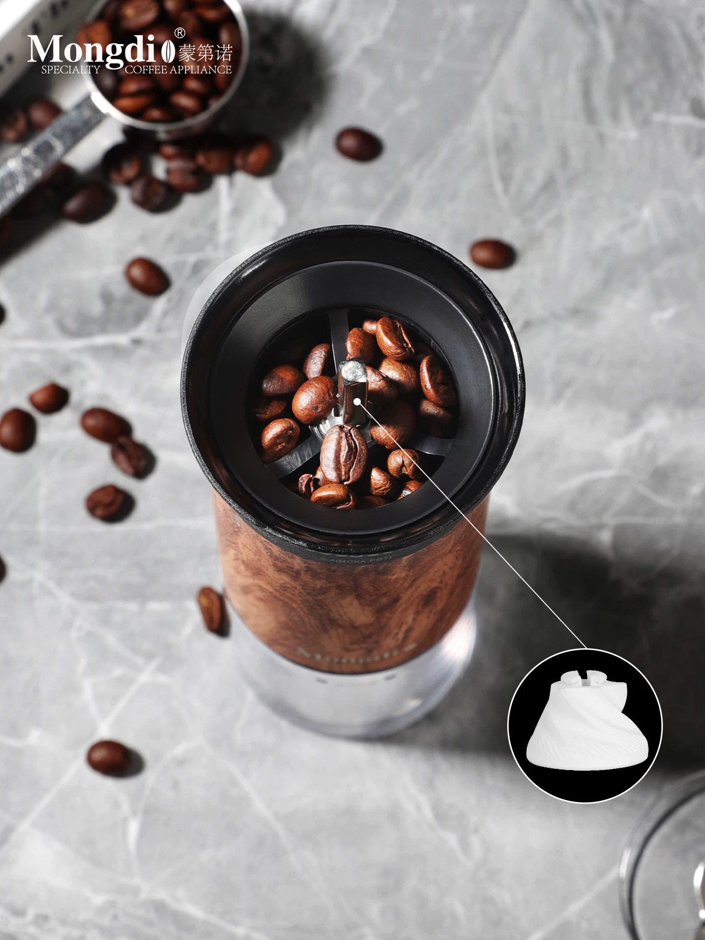 Máy xay cà phê thủ công Mongdio máy xay hạt cà phê máy xay cà phê cầm tay máy xay cà phê