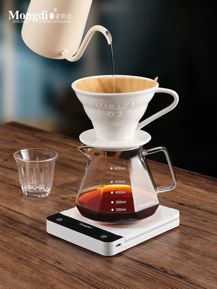 Bộ lọc cà phê Pour-over Mongdio V60, phễu lọc gốm, ấm chia cà phê, bộ pha cà phê Pour-over