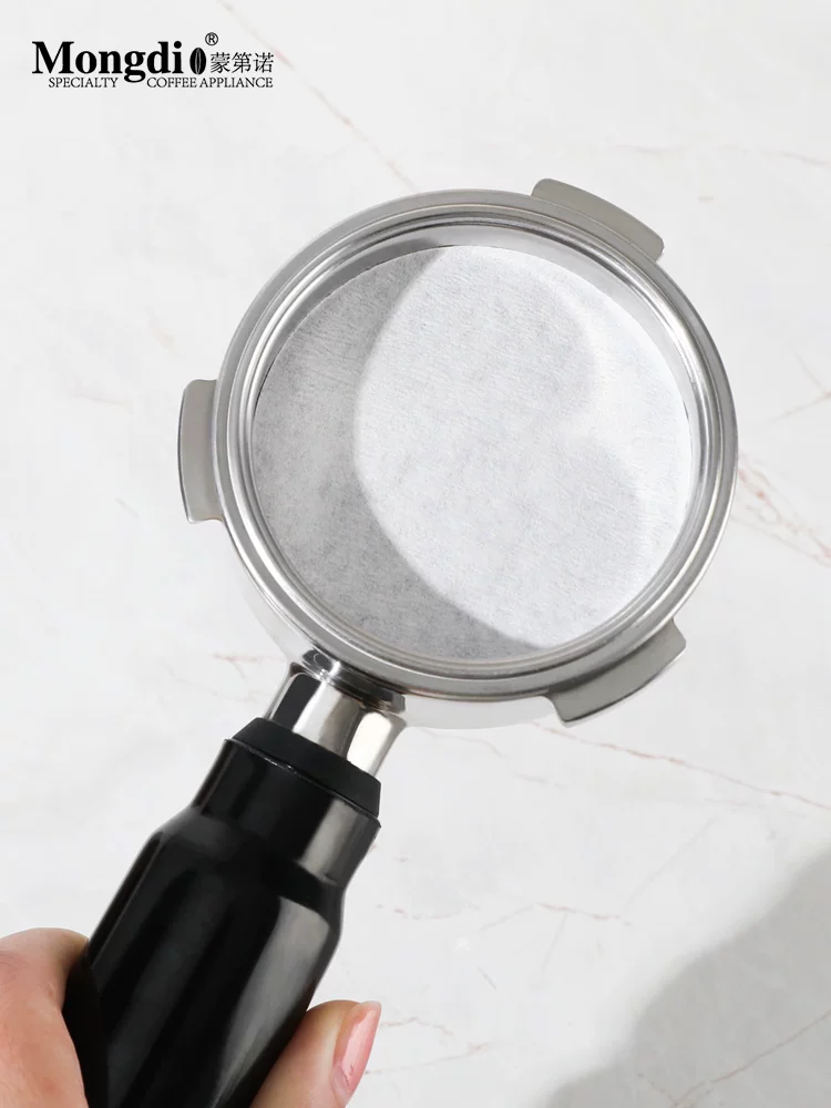Máy pha cà phê Mongdio tay cầm giấy lọc tròn bát đựng bột giấy lọc giấy lọc cà phê 51mm/58mm đa năng