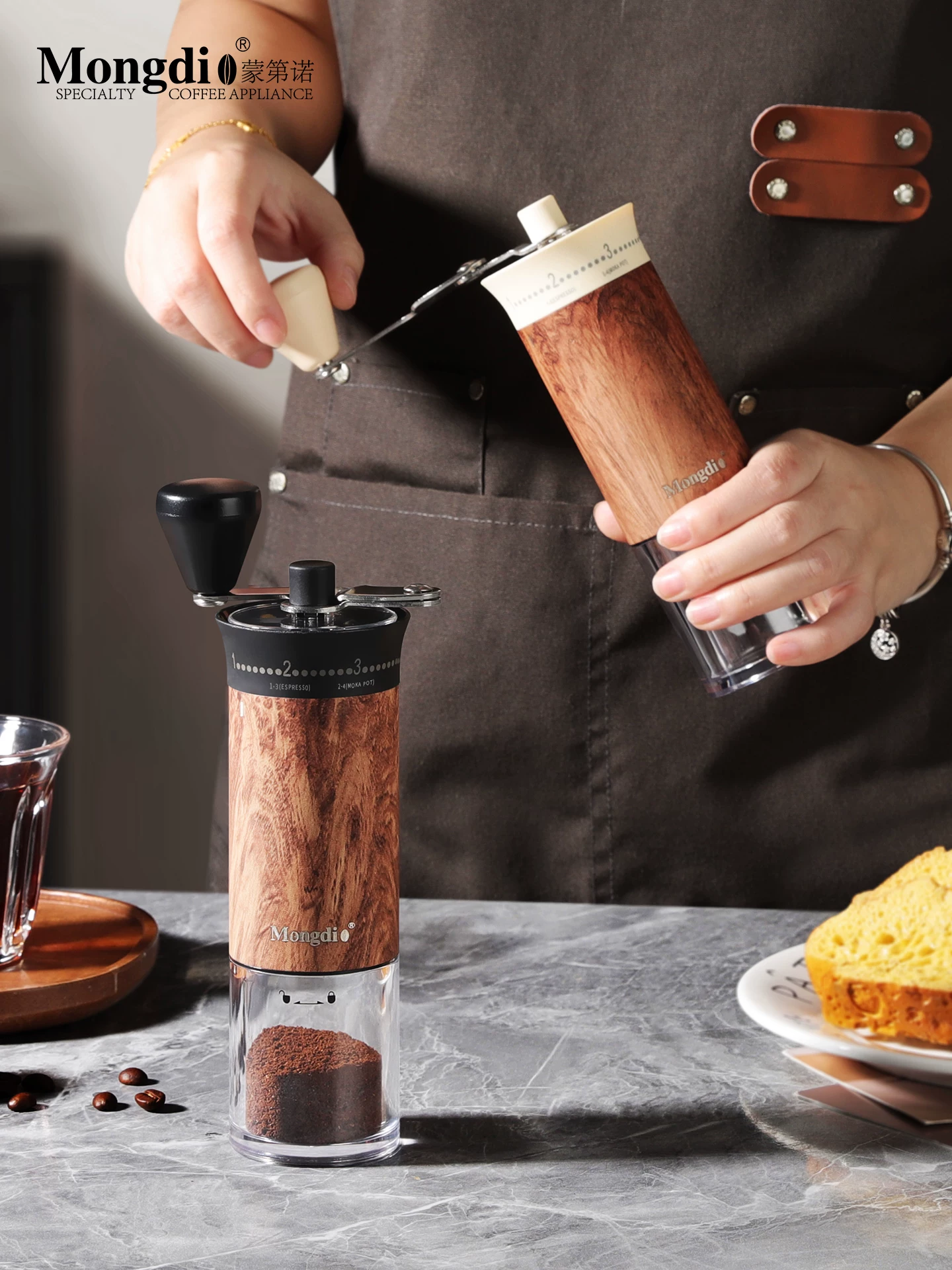 Máy xay cà phê thủ công Mongdio máy xay hạt cà phê máy xay cà phê cầm tay máy xay cà phê