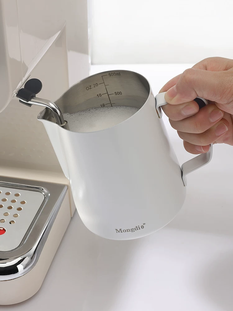 Mongdio latte art bình đựng cà phê latte art cốc tạo bọt sữa cốc sữa bình đựng sữa bằng thép không gỉ chuyên nghiệp latte art dụng cụ