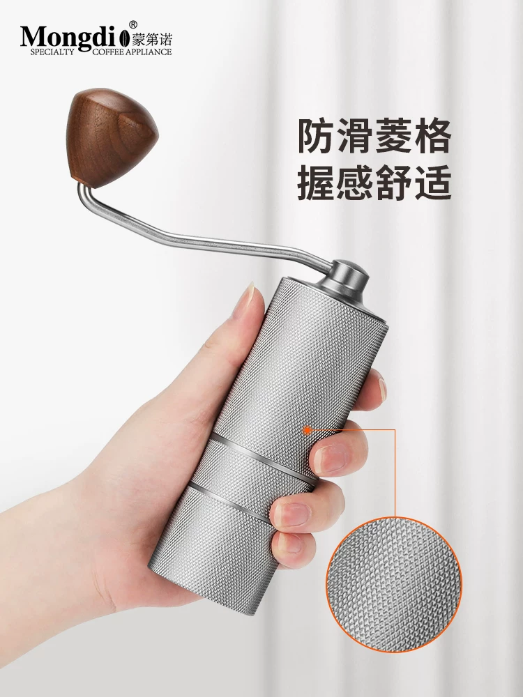 Máy xay cà phê quay tay Mongdio, máy xay cà phê bằng tay, máy xay hạt cà phê gia đình nhỏ, dụng cụ xay bằng tay