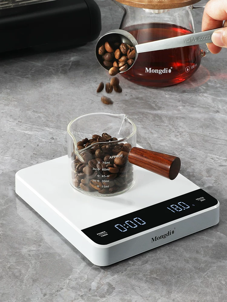 Cân điện tử cà phê Mongdio, cân điện tử chuyên dụng cho cà phê, cân cà phê cho hạt cà phê pha thủ công, cân cà phê.