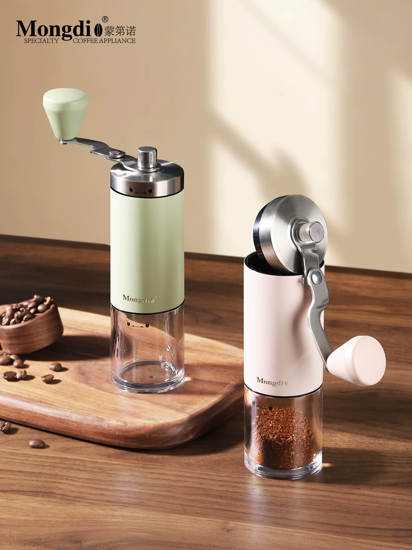 Máy xay cà phê quay tay Mongdio Máy xay cà phê thủ công Máy xay hạt cà phê Máy xay hạt cà phê quay tay Máy xay hạt cà phê