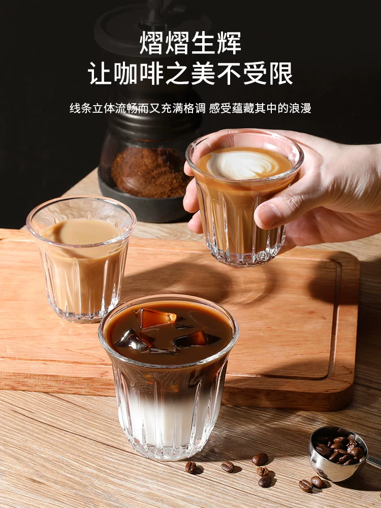 Ly cà phê Mongdio, ly cà phê bẩn, ly cà phê đá, ly latte đá Mỹ, ly bomber nhỏ sọc trắng Úc