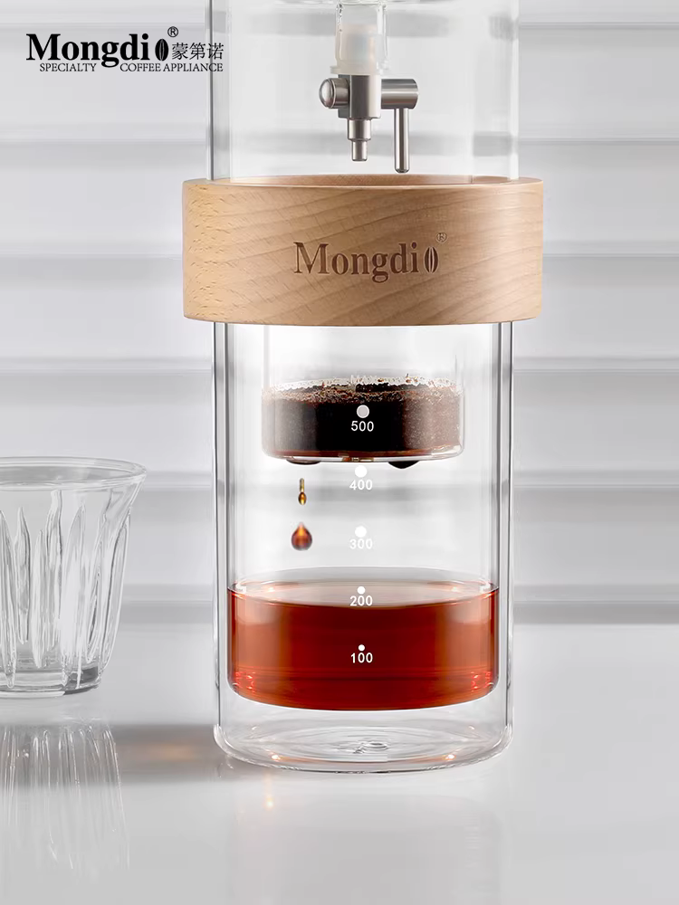 Bình pha cà phê nhỏ giọt Mongdio dung tích lớn, bình pha cà phê lạnh bằng thủy tinh, máy pha cà phê nhỏ giọt, thiết bị chiết xuất tại nhà