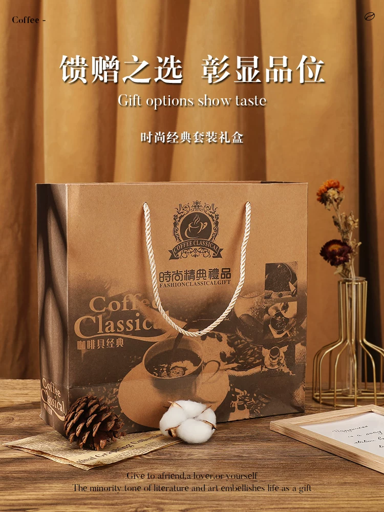 Bộ quà tặng máy xay cà phê thủ công Mongdio Máy xay cà phê quay tay Máy xay cà phê hạt cà phê pha bằng tay quà tặng doanh nghiệp