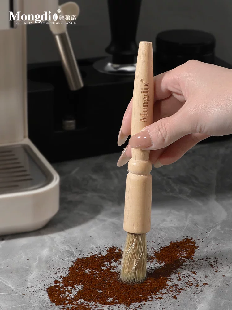Bàn chải vệ sinh máy xay cà phê Mongdio, bàn chải vệ sinh cà phê, bàn chải vệ sinh bã cà phê, dụng cụ vệ sinh, bàn chải máy pha cà phê