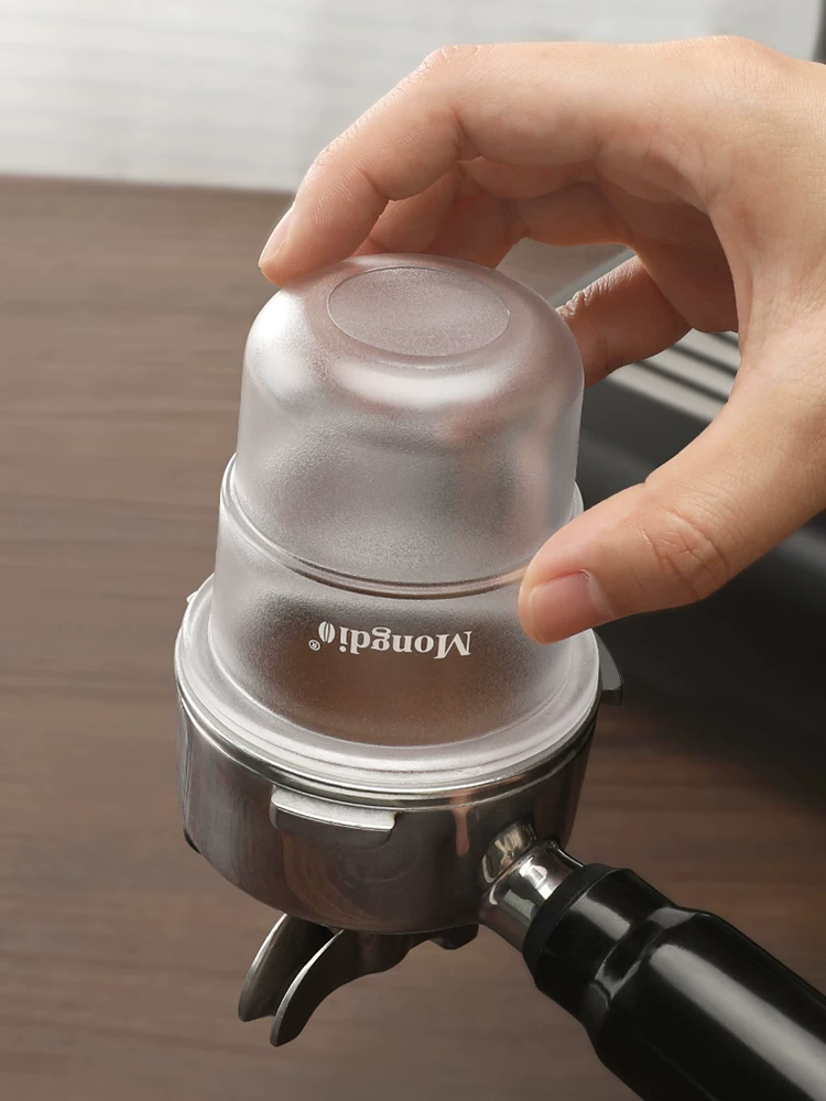 Cốc đựng bột cà phê Mongdio, cốc đựng bột máy pha cà phê, cốc đựng hạt cà phê 51/58mm, cốc đựng hương thơm trong suốt, dụng cụ thu bột cà phê