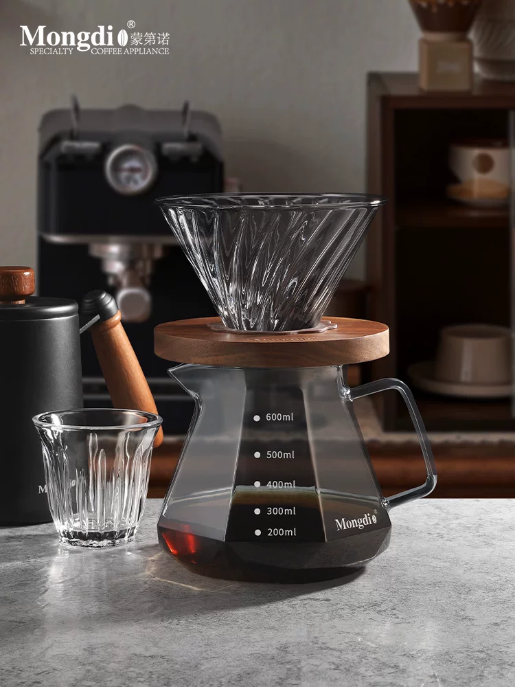 Bộ pha cà phê Pour-over Mongdio V60, cốc lọc cà phê, ấm chia cà phê, ấm pha cà phê Pour-over, thiết bị pha cà phê