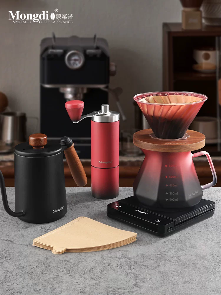 Bộ pha cà phê Pour-over Mongdio V60, cốc lọc cà phê, ấm chia cà phê, ấm pha cà phê Pour-over, thiết bị pha cà phê