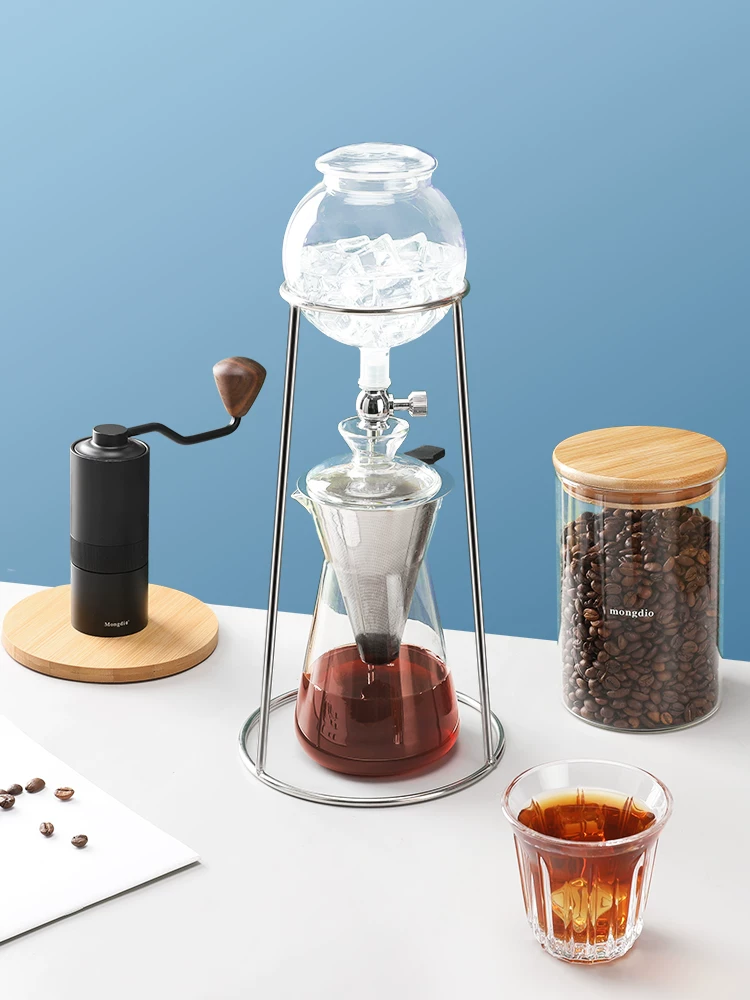Bình pha cà phê đá kiểu nhỏ giọt Mongdio, bình pha cà phê lạnh kiểu nhỏ giọt tại nhà, bình pha cà phê thủ công, bình pha cà phê đá, dụng cụ pha cà phê