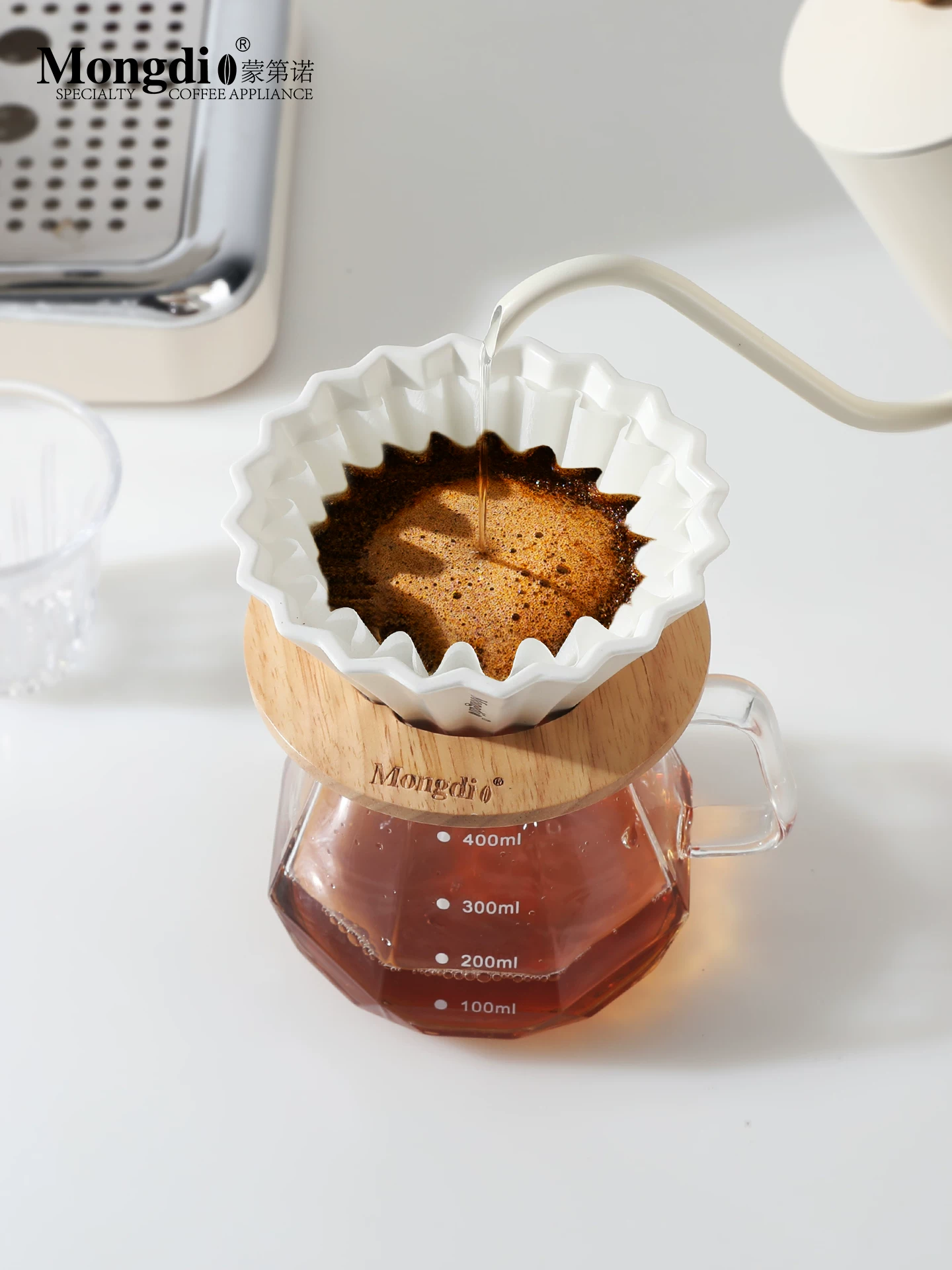 Cốc lọc cà phê Mongdio pha cà phê thủ công bằng gốm sứ cốc lọc origami cốc lọc hình chữ V phễu cà phê dụng cụ pha cà phê