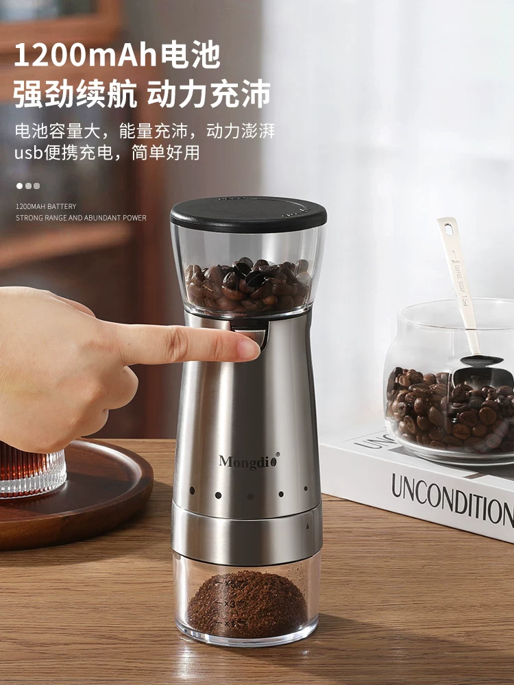 Máy xay cà phê điện Mongdio máy xay cà phê tự động máy xay cà phê thủ công nhỏ