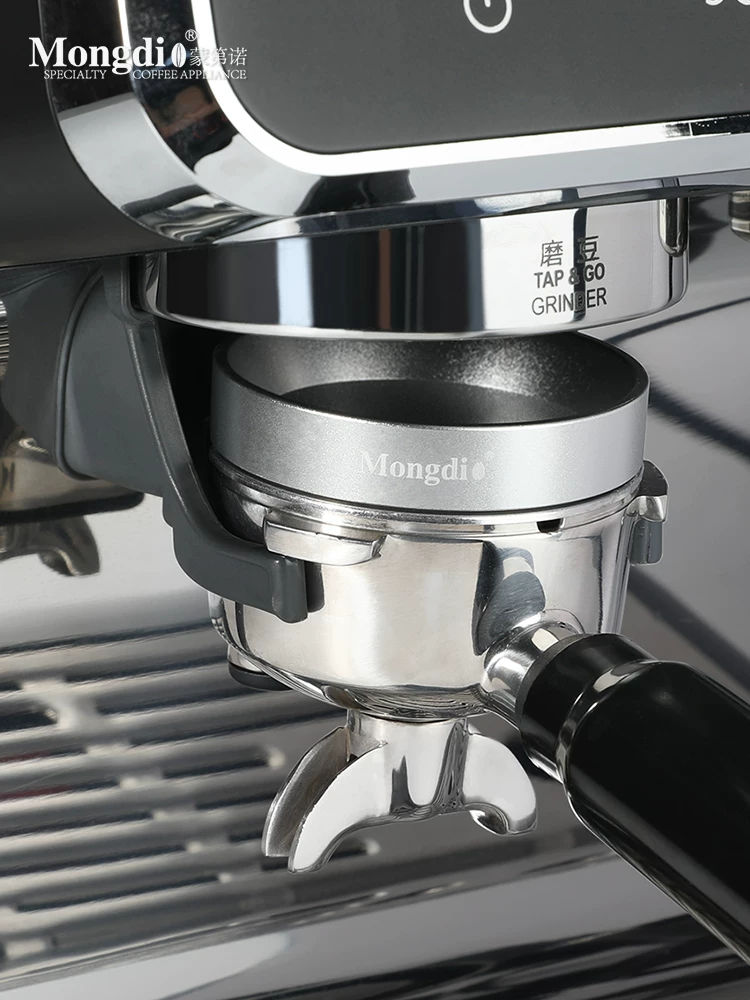 Vòng chắn bột cà phê từ tính chống bắn tung tóe Mongdio 51mm 58mm, dụng cụ phân phối bột cà phê cho máy pha cà phê