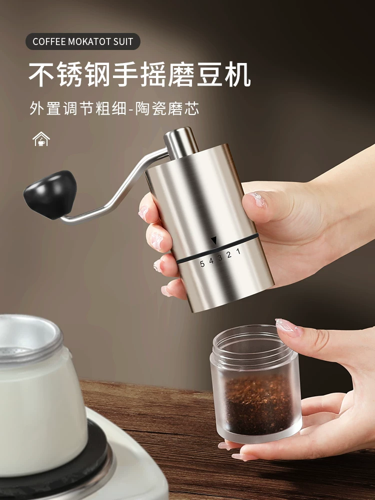 Bộ máy pha cà phê tại nhà Mongdio Moka pot Máy pha cà phê espresso pha thủ công Nồi chiết xuất van đôi