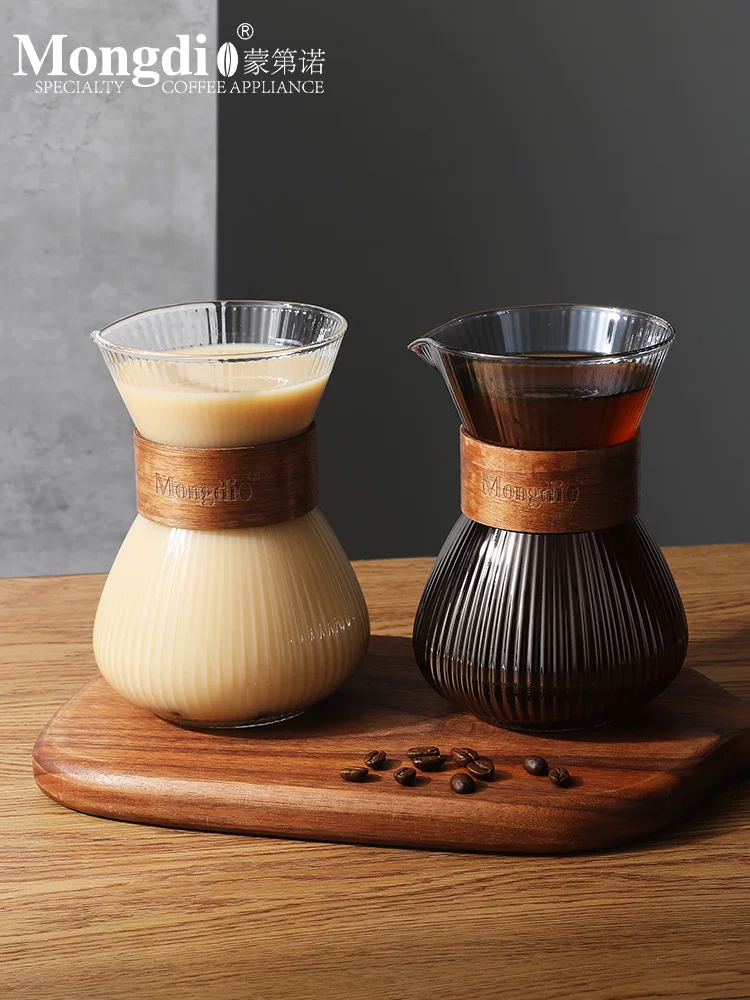 Bình chia sẻ cà phê Mongdio, cốc cà phê nhỏ giọt, bình chia sẻ pha cà phê bằng tay, bình cà phê, phễu thủy tinh, cốc nếm thử